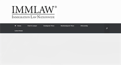 Desktop Screenshot of immlaw.com