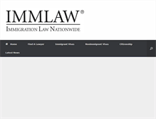 Tablet Screenshot of immlaw.com